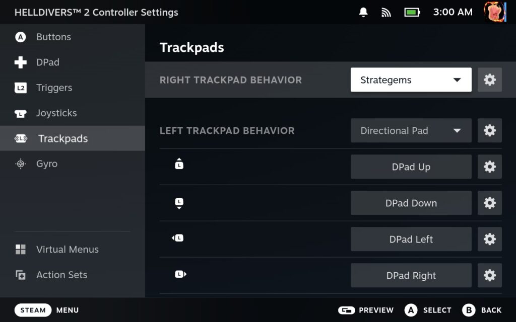 How To Set Steam Deck Trackpad for Quick HELLDIVERS 2 Strategem Inputs 13 HELLDIVERS2Trackpad