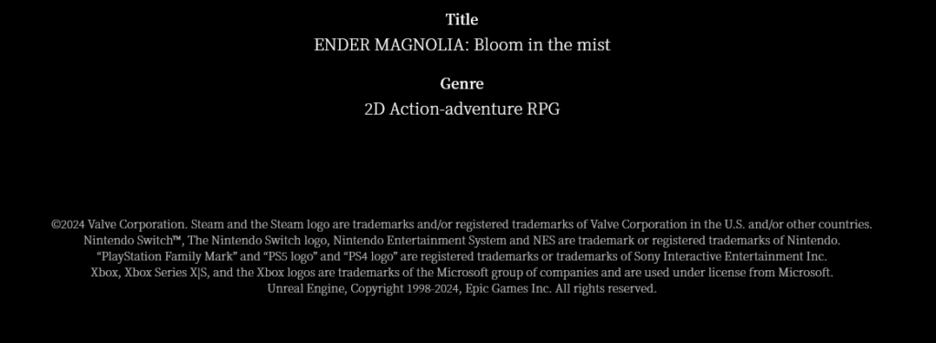 Nintendo Direct Partners February 2024 Games Coming to PC 2 Screenshot 2024 02 21 at 09 09 08 ENDER MAGNOLIA Bloom in the mist