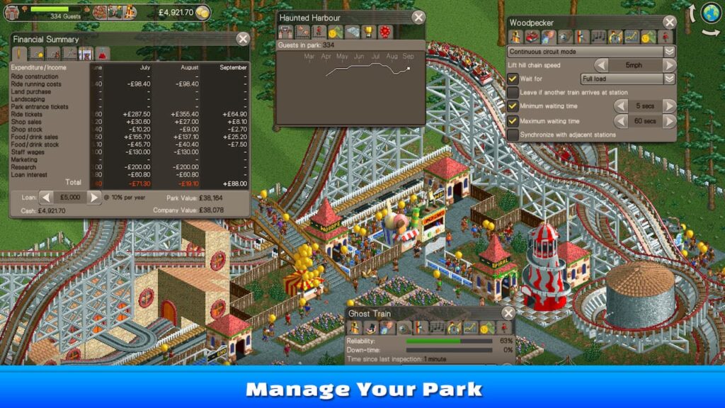 Rollercoaster Tycoon Celebrates its 25th Anniversary with In-Game Bonuses, Merch, & More! 3 RCTStock2 1
