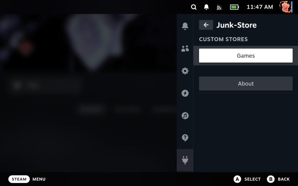 How to Integrate Epic Games Into Steam Deck Library With Junk-Store Plugin 4 JunkStoreGamesOption