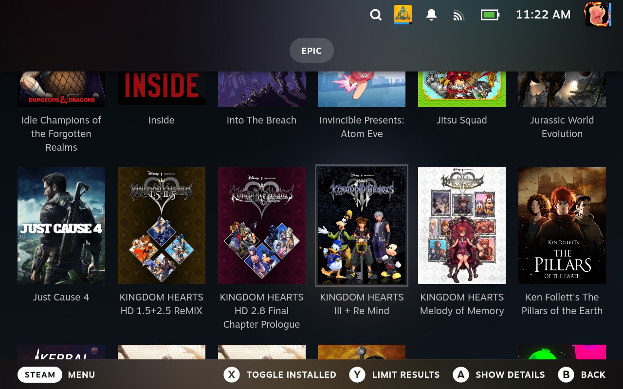How to Integrate Epic Games Into Steam Deck Library With Junk-Store Plugin 1 Epic Games Library on Steam Deck using Junk Store plugin