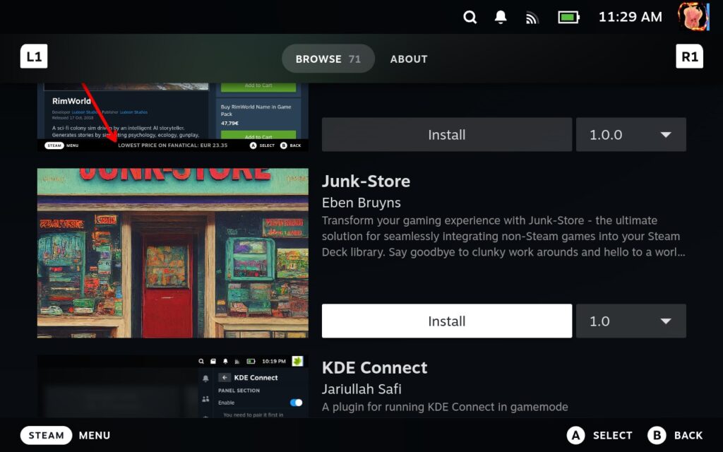 How to Integrate Epic Games Into Steam Deck Library With Junk-Store Plugin 2 JunkStoreonDeckyStore