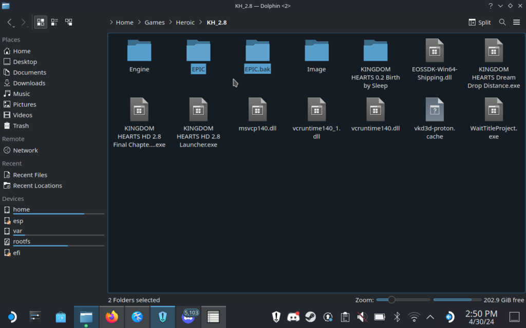 How to Play Kingdom Hearts 1.5 + 2.5 and 2.8 on Steam Deck 10 KingdomHeartsEpicFolder