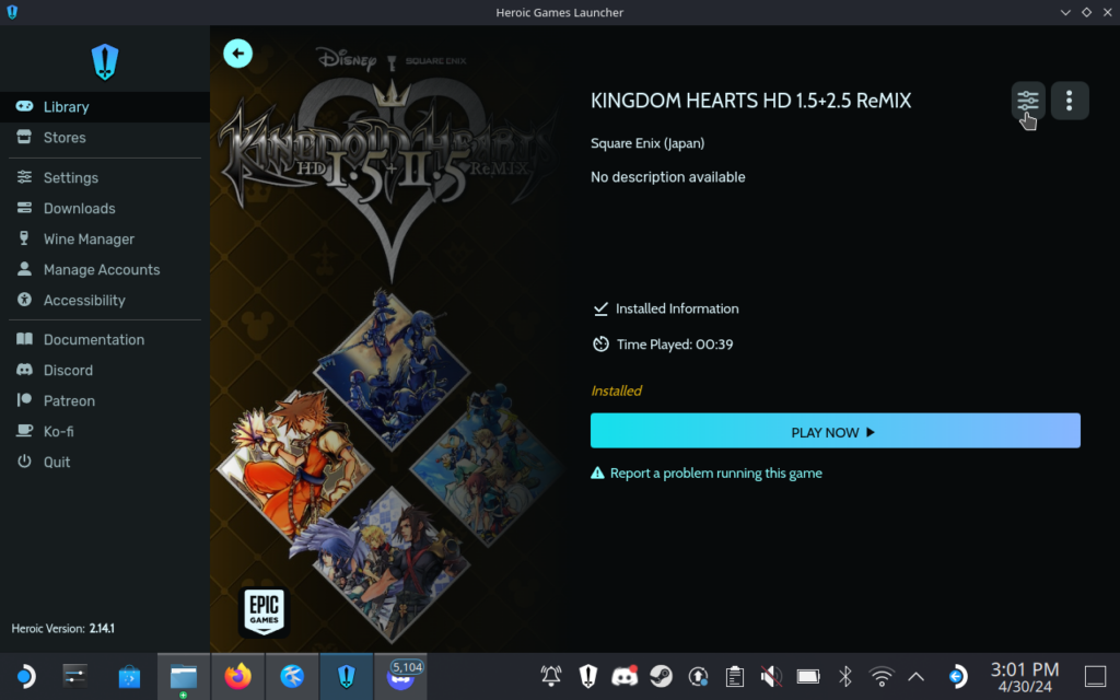 How to Play Kingdom Hearts 1.5 + 2.5 and 2.8 on Steam Deck 4 KingdomHeartsHorizontalicon
