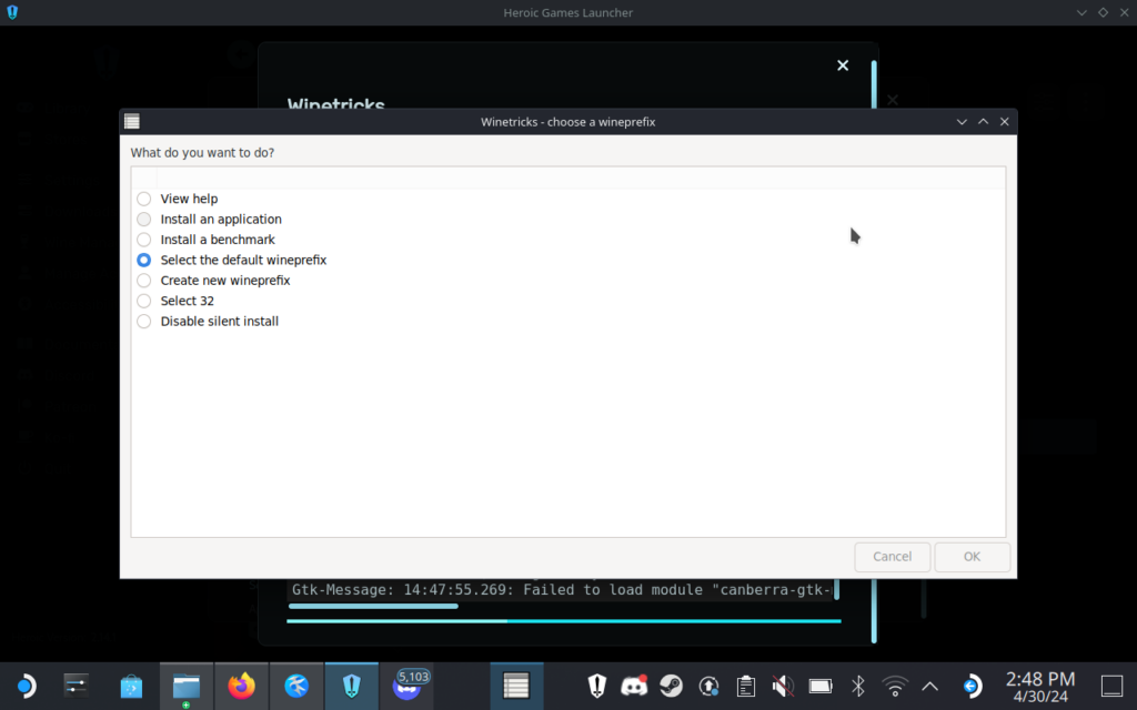 How to Play Kingdom Hearts 1.5 + 2.5 and 2.8 on Steam Deck 7 KingdomHeartsWinetricksMenu1
