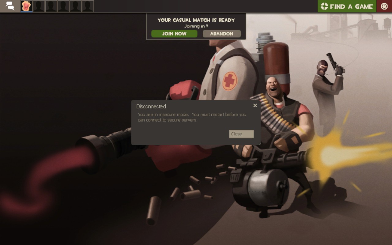 Team Fortress 2 64-Bit Update Introduces Steam Deck Joining Game Issue 2 TF2insecureMode