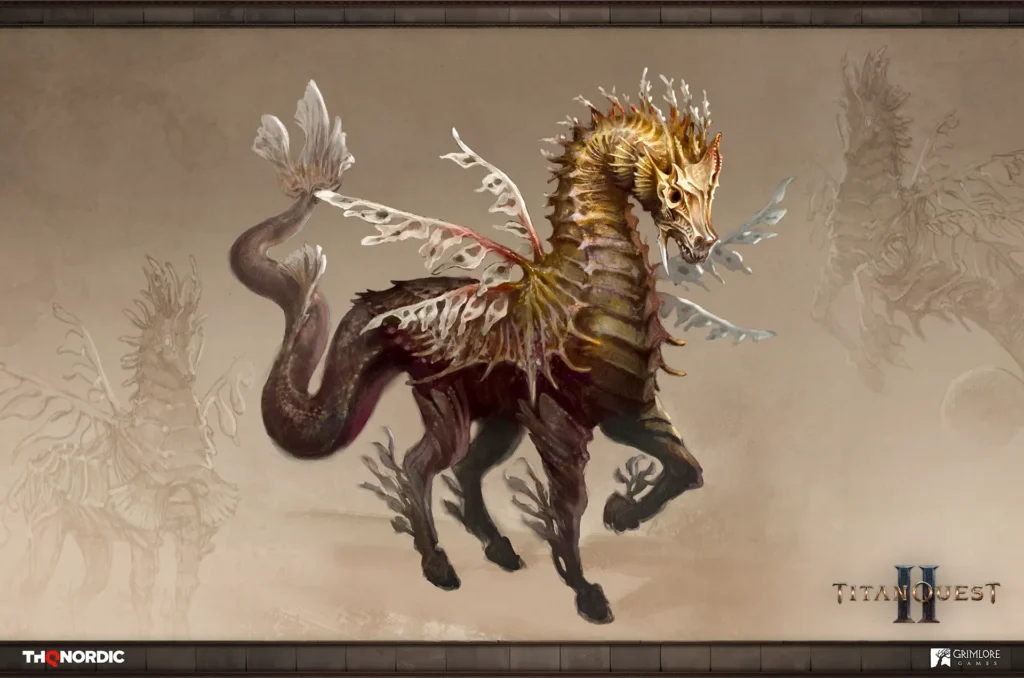 A Closer Look at Titan Quest II's Fantastical Creatures! 2 TitanQuestHippocampos