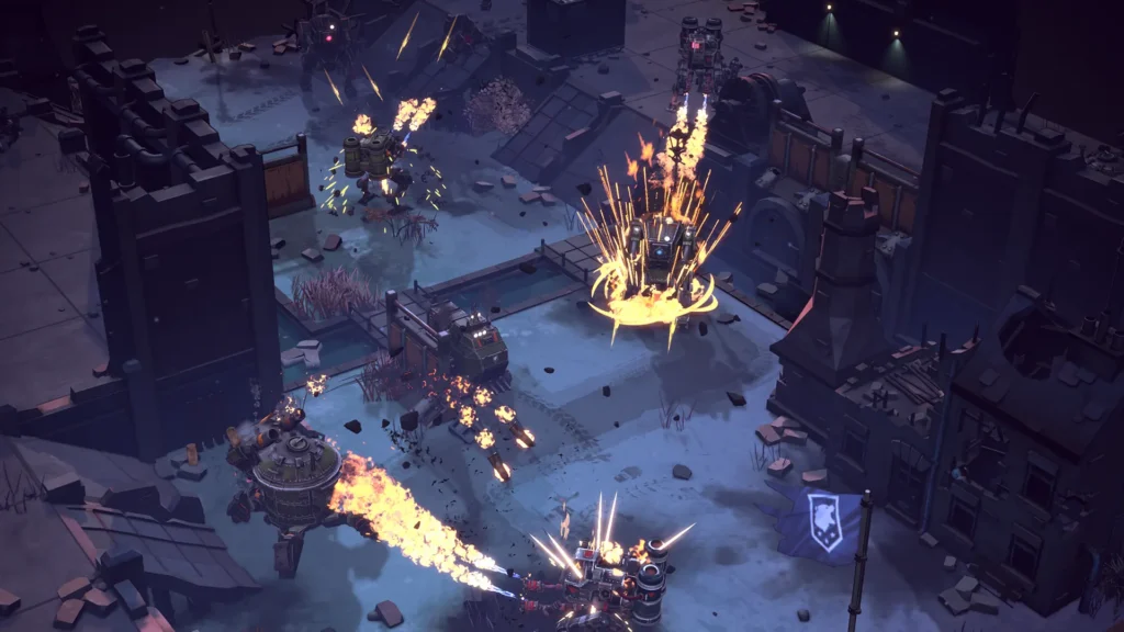 Megabit Announces Grit and Valor - 1949: Real-Time Mech Strategy At It's Finest 3 British Isles Action close up 1 Night
