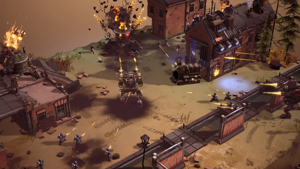 Megabit Announces Grit and Valor - 1949: Real-Time Mech Strategy At It's Finest 1 British Isles Action close up 1 day 002
