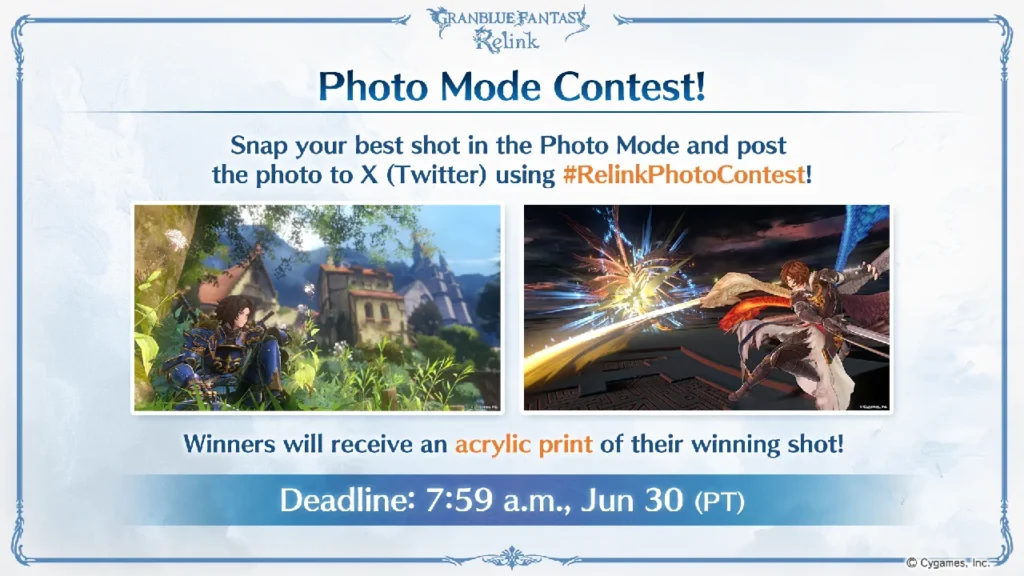 Granblue Fantasy: Relink Version 1.3.0 Adds New Character, Photo Mode, and More 3 GranblueFantasyRelinkPhoto