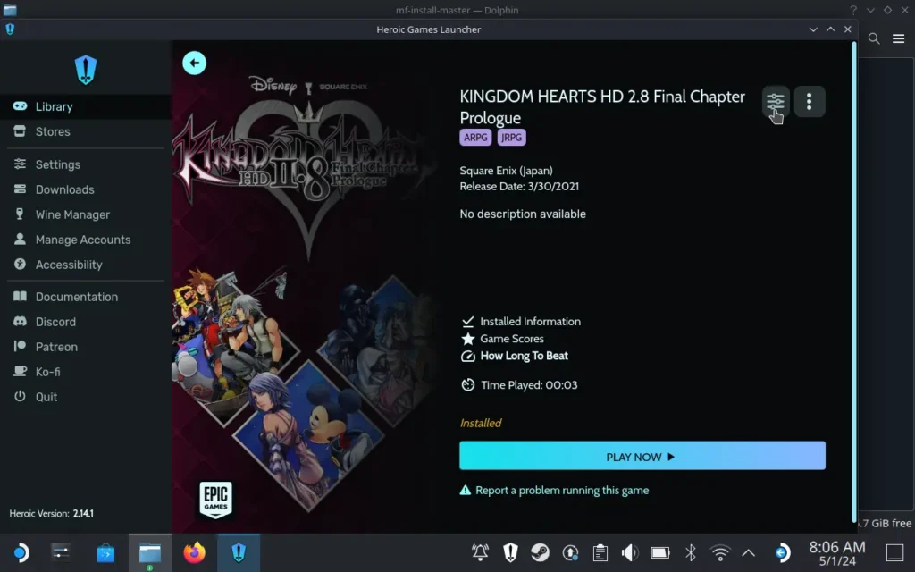 How to Play Kingdom Hearts 3, 0.2, and Melody of Memory on the Steam Deck 9 KH02HorizontalIcon