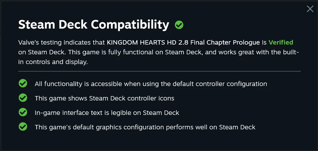 Most of the Kingdom Hearts Games Are Steam Deck Verified Now! 3 Screenshot 2024 06 17 at 09 28 55 Save 31 on KINGDOM HEARTS HD 2.8 Final Chapter Prologue on Steam