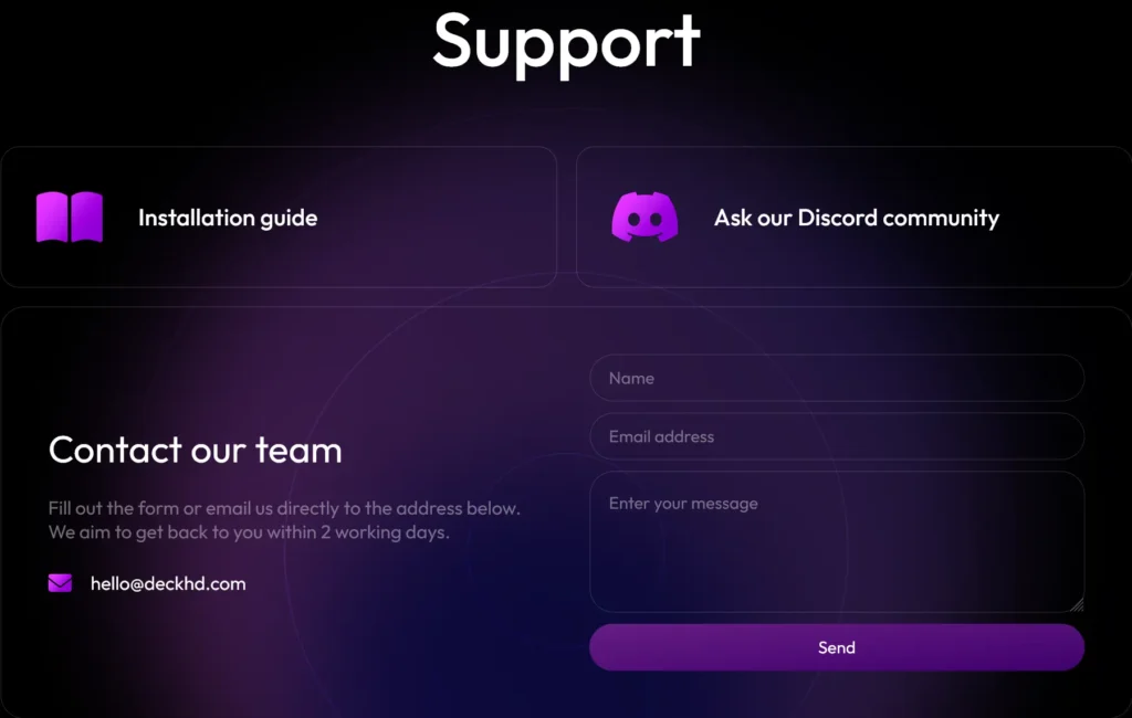 DeckHD Is Not Abandoned, But The Lack of Communication Makes Me Worry 6 Screenshot 2024 06 19 at 10 18 02 Support DeckHD