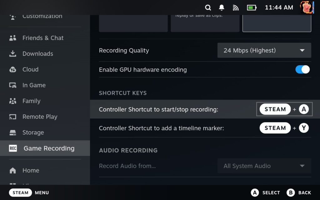 Valve Announces Game Recording And Brings It To Steam Deck 5 SteamDeckGameRecordingMenu 1