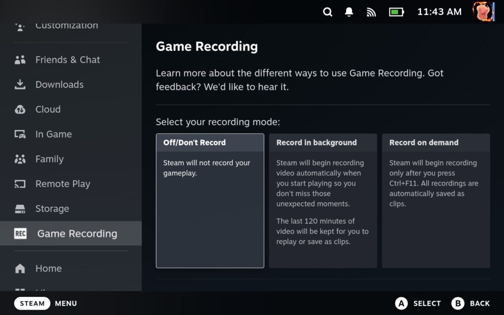 Valve Announces Game Recording And Brings It To Steam Deck 4 SteamDeckGameRecordingMenu 2