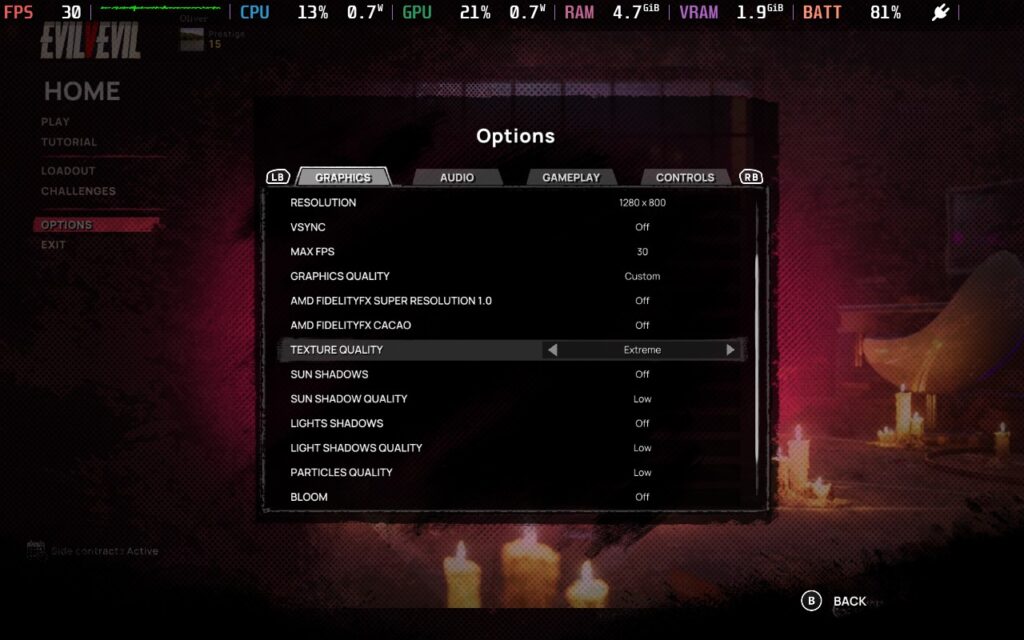EvilVEvil 5 EvilVEvilSettings