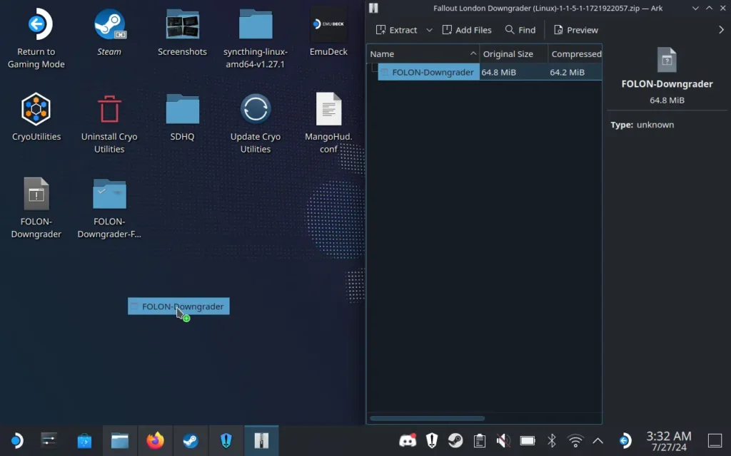 How to Play The Fallout 4: London Mod on Steam Deck 8 FalloutLondonDowngraderToolMoveFile