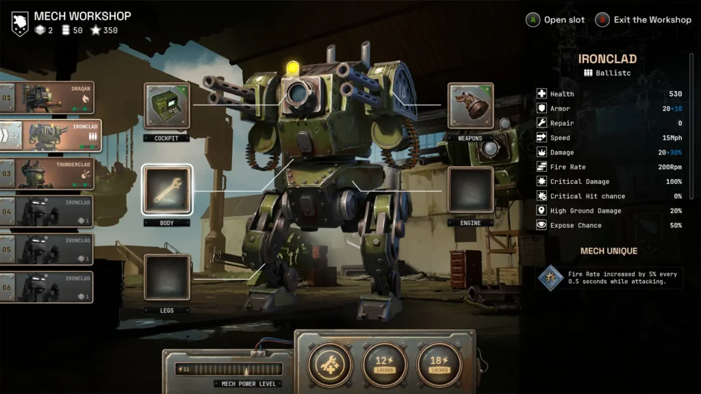 Grit and Valor - 1949 Combines Real-Time Mech Strategy With Roguelike Gameplay Loops 2 GritandValor1949MechCustomization