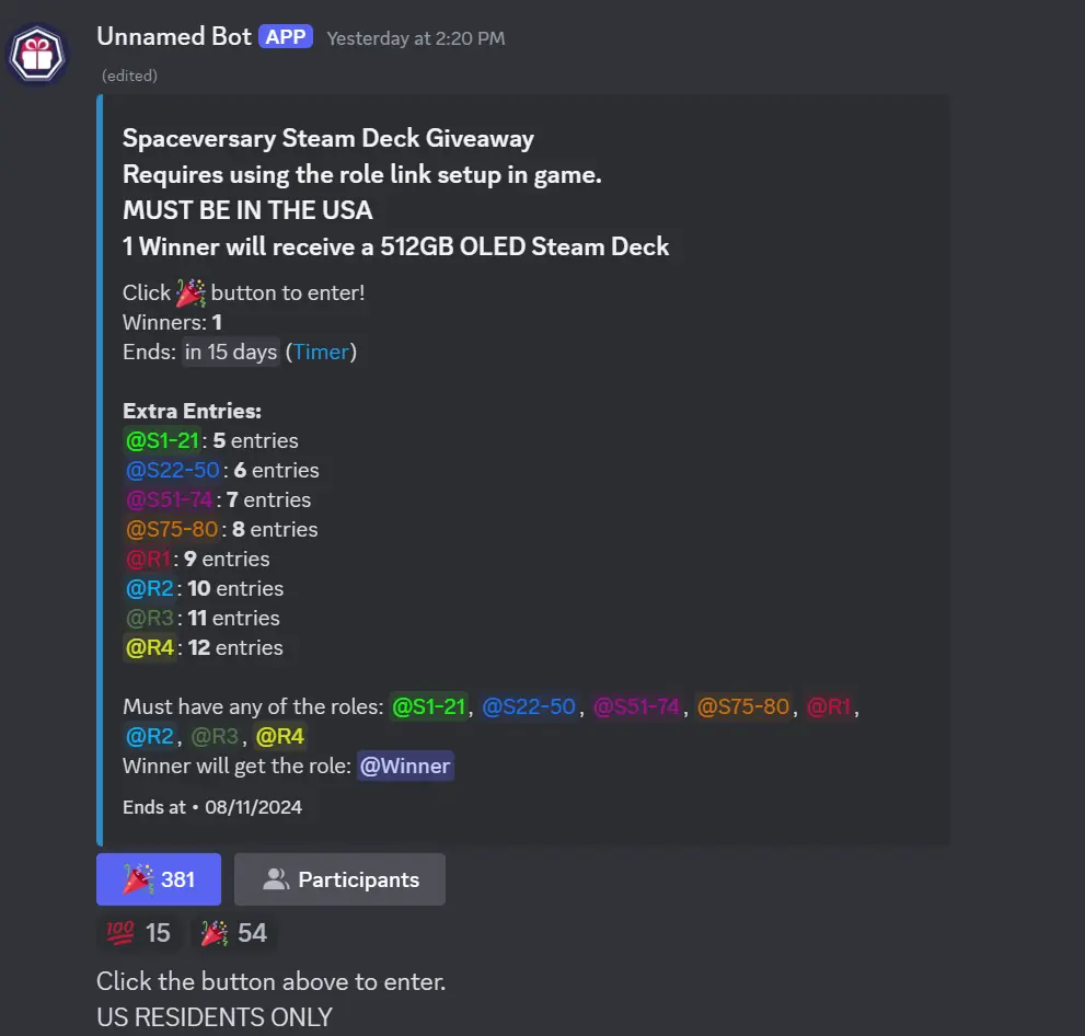 Unnamed Space Idle Is Giving Away Steam Deck On Discord 2 UnnamedSpaceIdleSteamDeckGiveaway