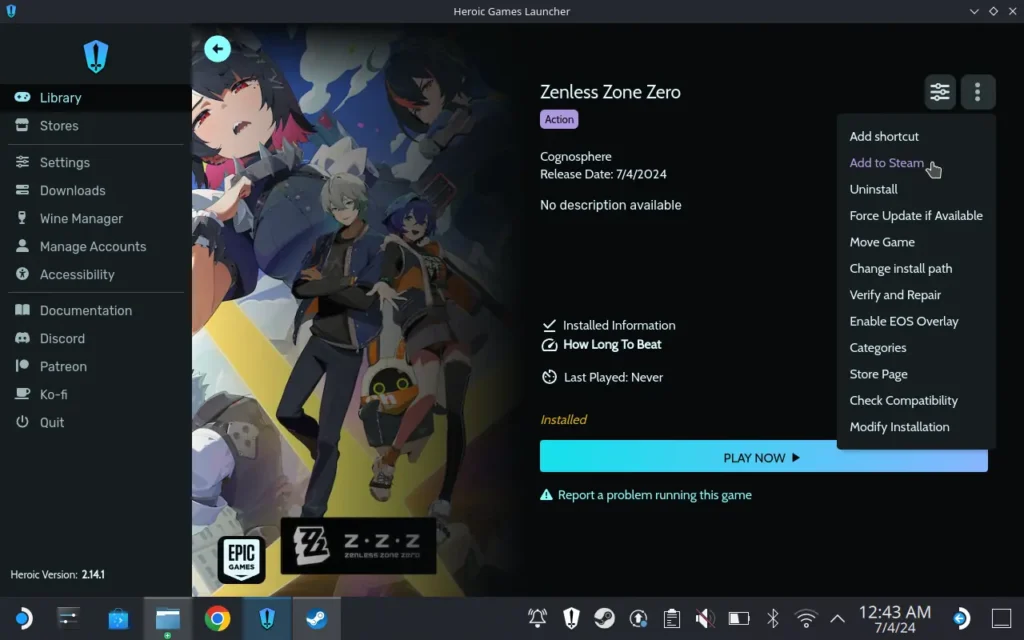 How to Play Zenless Zone Zero on the Steam Deck 6 ZenlessZoneZeroAddToSteam