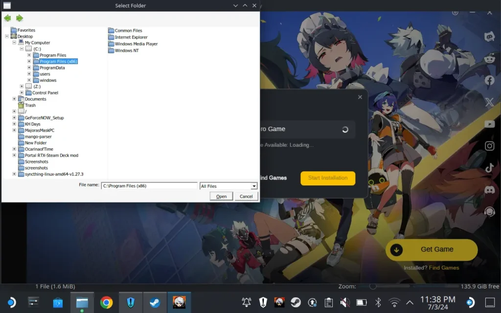 How to Play Zenless Zone Zero on the Steam Deck 4 ZenlessZoneZeroNewInstall1