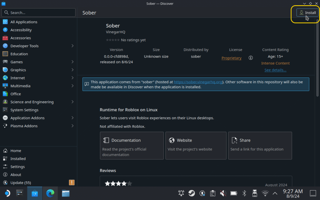 How to Play Roblox on Steam Deck Using Sober 3 Roblox2