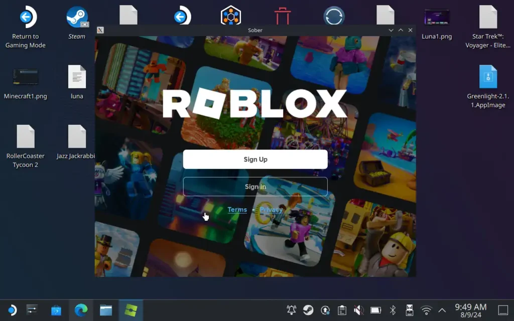 How to Play Roblox on Steam Deck Using Sober 8 Roblox9