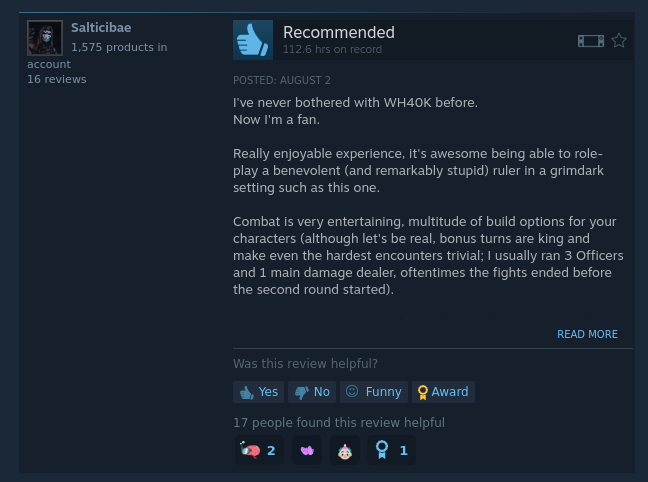 You Can Now See If a Steam Deck Was Played in A Steam User Review 1 SteamDeckReviewForGames