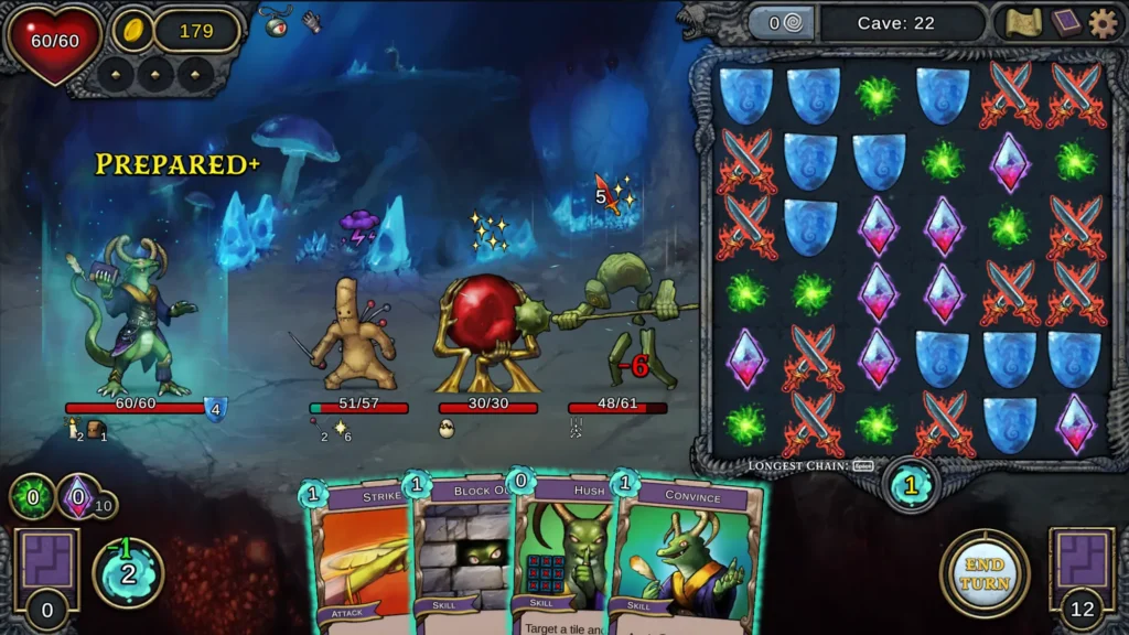Wicked Deckbuilder Demon's Mirror Live On Steam Now 1 Demons Mirrorcave battle dragon 1