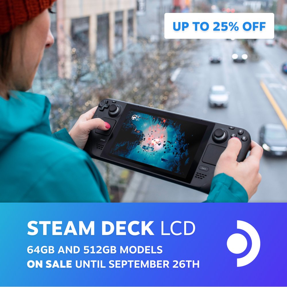 Steam Deck LCD Models Go On Sale To Celebrate Steam's Birthday 1 SteamDeckLCDBirthdaySale