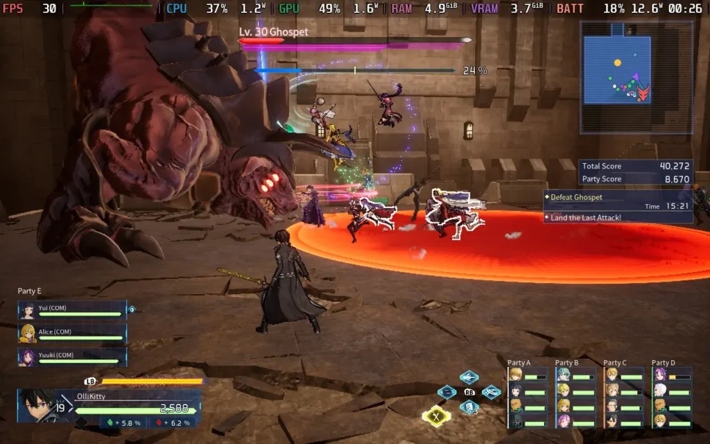 SWORD ART ONLINE Fractured Daydream 4 SAOFracturedDaydreamStock4