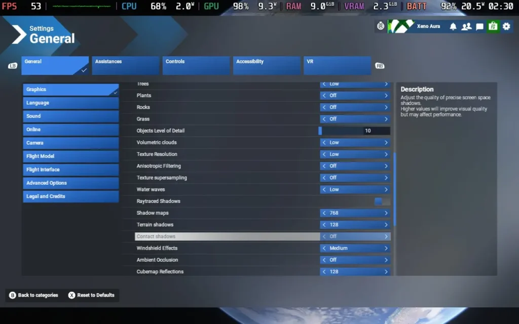 Microsoft Flight Simulator 2024 Now Works on the Steam Deck, But How Does it Perform? 2 MSFS2024Settings2