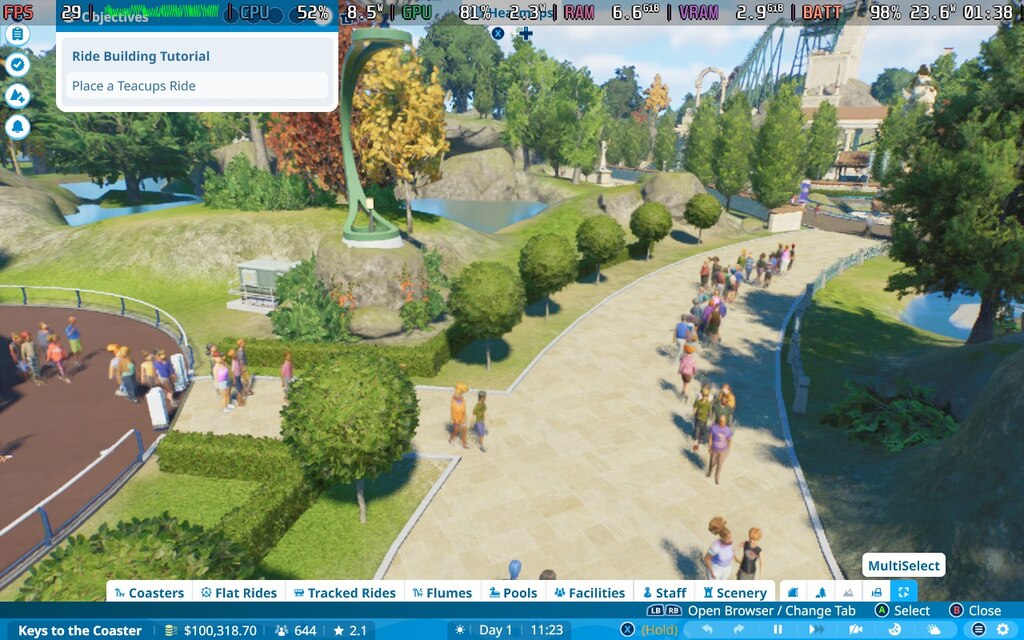 Planet Coaster 2 is Suprisingly Playable on the Steam Deck, But is an Uneven Sequel - First Impressions 6 PlanetCoasterPark