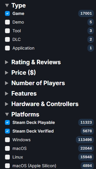 We Now Have Over 17,000 Steam Deck Verified/Playable Games on Steam 2 Steam Deck 17,000 Verified/Playable Games