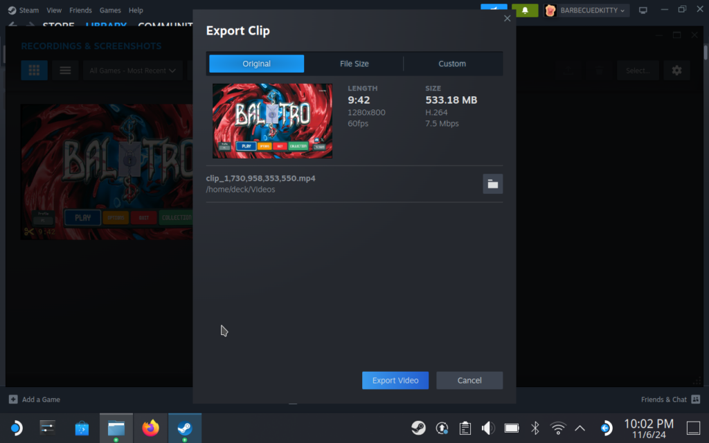 How To Use Game Recording On The Steam Deck - All Features Explained 12 SteamGameRecordingExportVideo 1