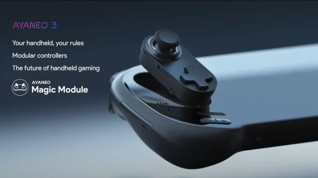 AYANEO Shows Off Swappable Controller Modules for the AYANEO 3 Before Big Reveal Tomorrow 1 AYANEO3Controllers1