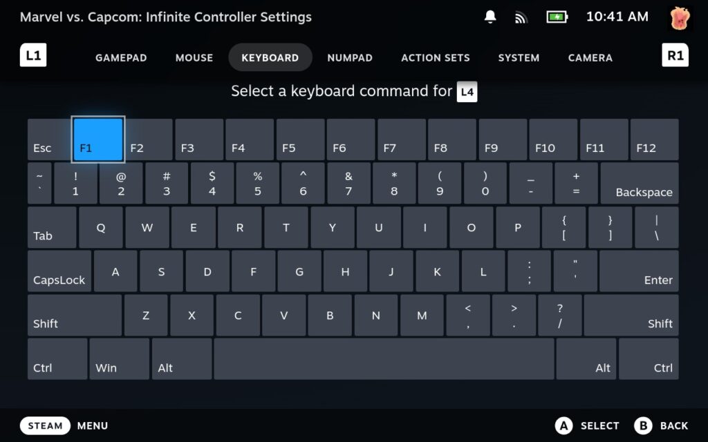 How To Install Marvel Vs. Capcom Infinite Beyond Mod on Steam Deck 8 MarvelVsCapcomInfiniteBackButtonsSpecifics