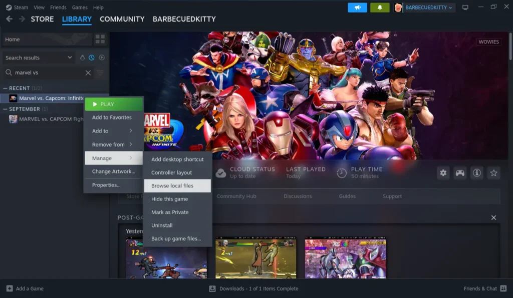 How To Install Marvel Vs. Capcom Infinite Beyond Mod on Steam Deck 4 MarvelVsCapcomInfiniteBrowseFiles