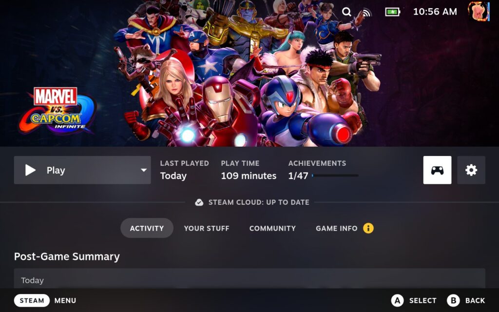 How To Install Marvel Vs. Capcom Infinite Beyond Mod on Steam Deck 6 MarvelVsCapcomInfiniteLibraryPage