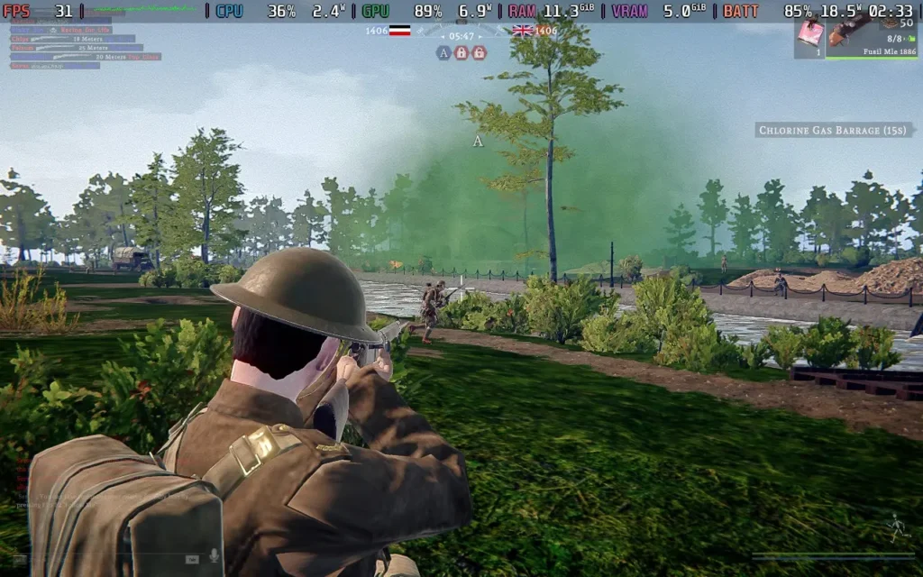 100v100 Shooter 'Over The Top: WWI' Playtest is Now Live, and We Tested it on the Steam Deck 3 OverTheTopPerformance1