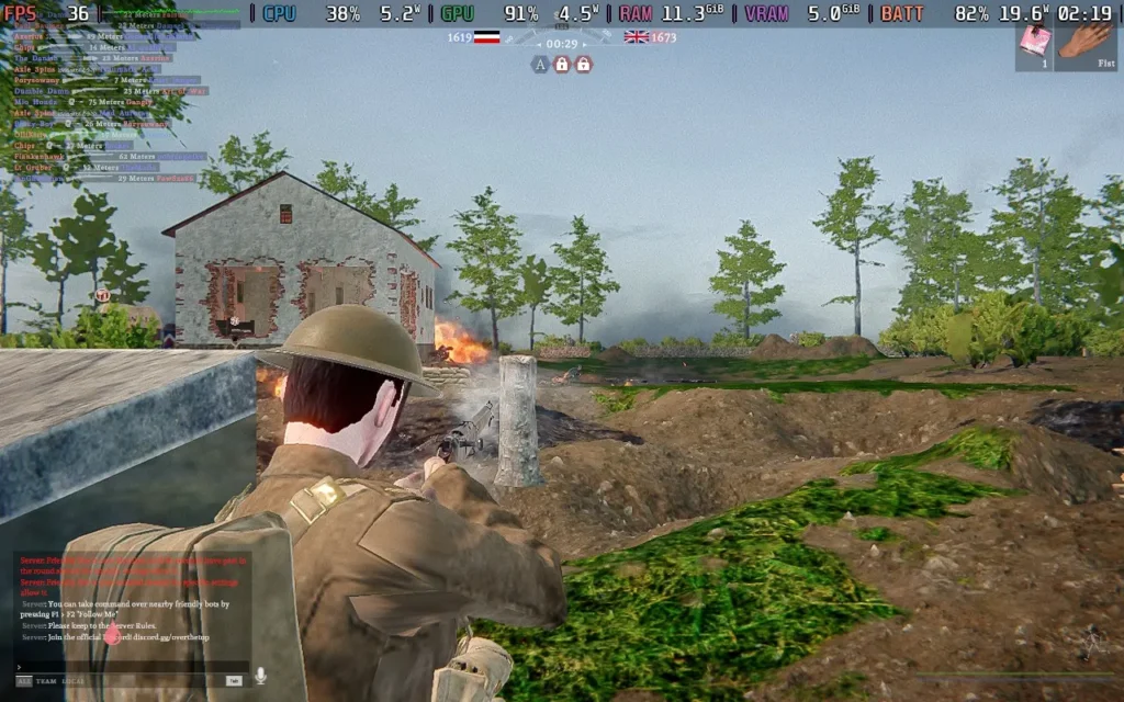 100v100 Shooter 'Over The Top: WWI' Playtest is Now Live, and We Tested it on the Steam Deck 1 OverTheTopPerformance3