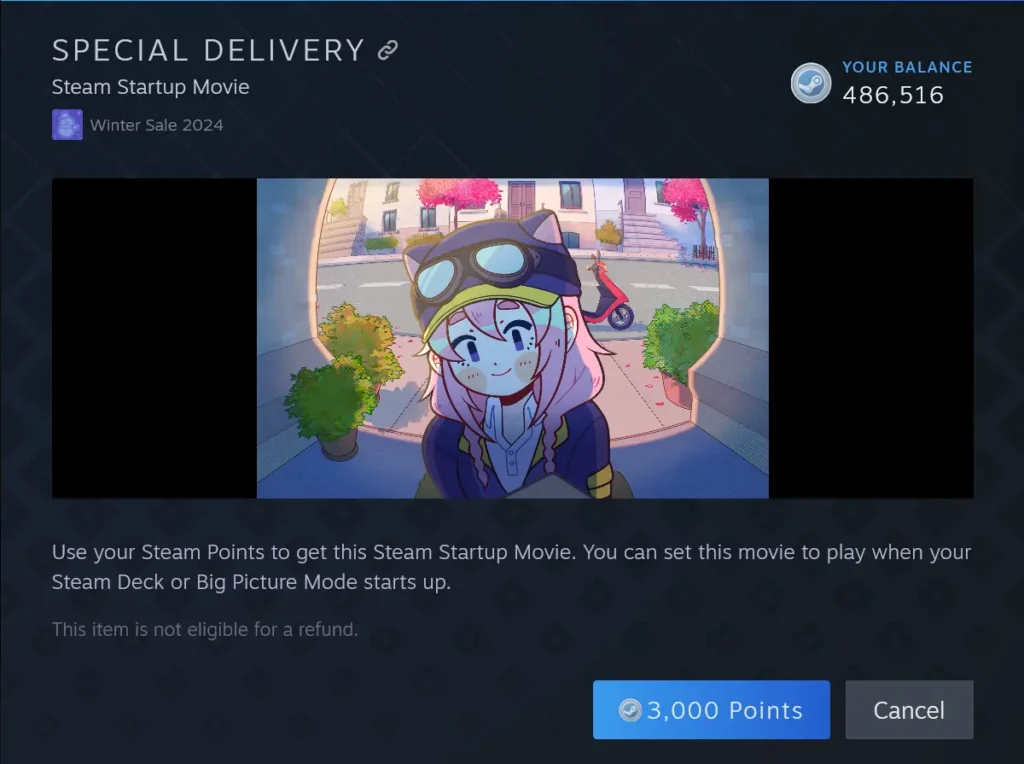 Valve Releases New Steam Deck Startup Movie For The Winter Sale 1 Screenshot 2024 12 19 at 19 19 38 Steam Points Shop