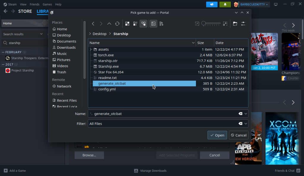How To Play The Star Fox 64 PC Port On Steam Deck 4 StarshipStarFox64GenerateotraddtoSteam2