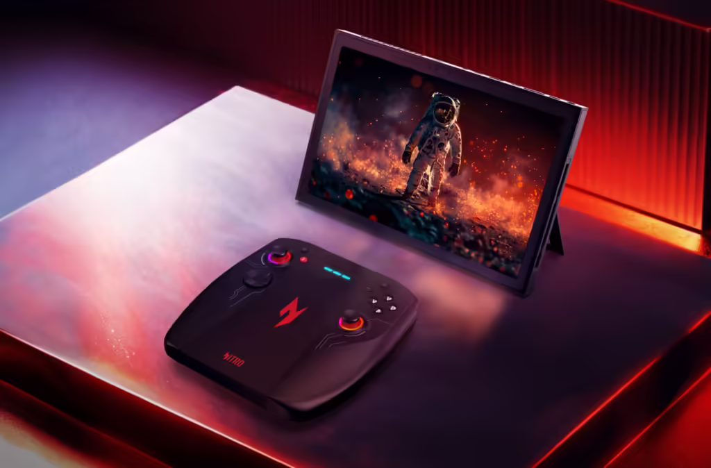 Acer Announces Nitro Blaze 11 & Nitro Blaze 8 Gaming Handhelds at CES 2025 3 Acer NITRO Blaze 11 GN7211U KSP01 The Ultimate Portable All Rounder Static KSP Image Right Left XL