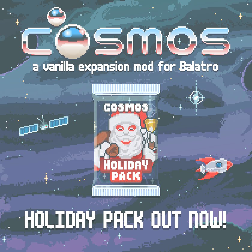 Balatro's Cosmos Mod Was Released, And Now I Can't Go Back 1 CosmosBalatroModHolidayPack