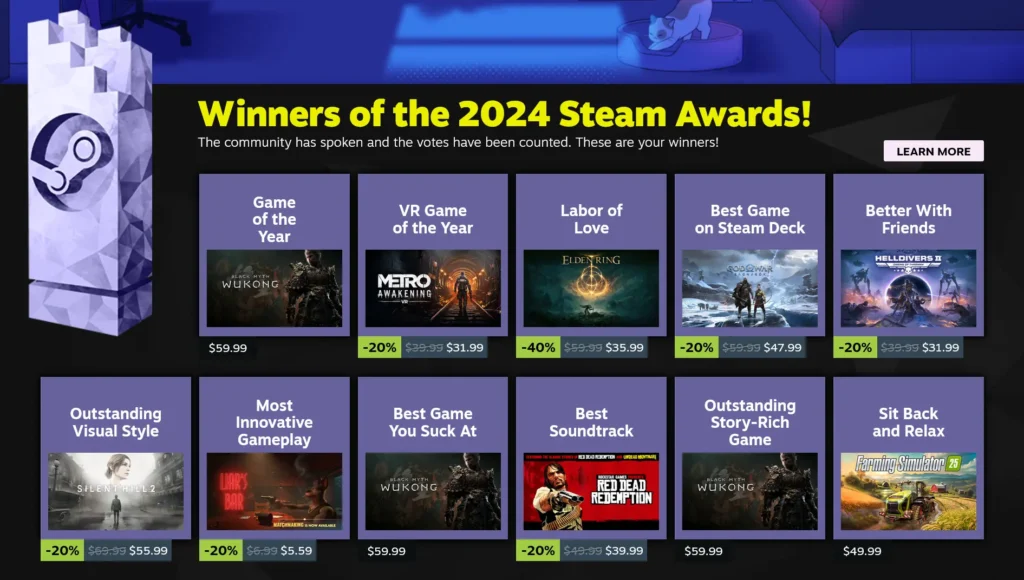 God of War: Ragnarok Wins Best Game on Steam Deck Award At The 2024 Steam Awards 1 Screenshot 2025 01 01 at 04 17 31 Welcome to Steam