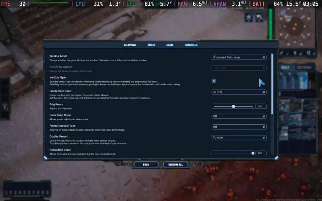 TempestRisingSettings1