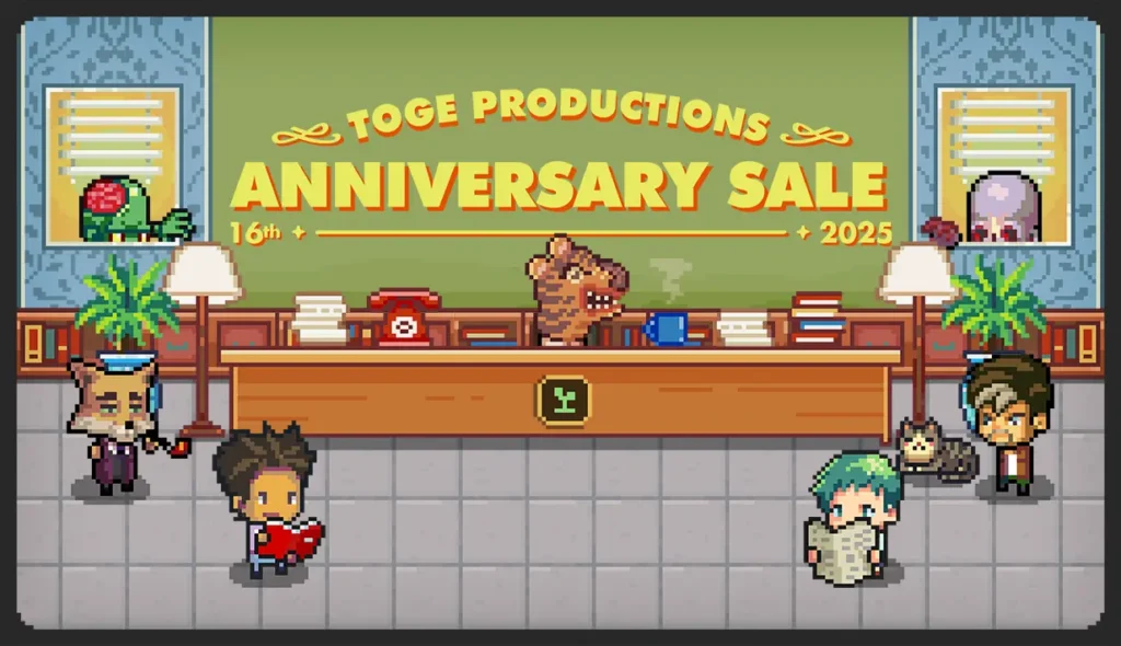Toge Productions 16th Anniversary Brings With it New Game Announcements, Sales, and More! 1 TogeProductionsAnniversary