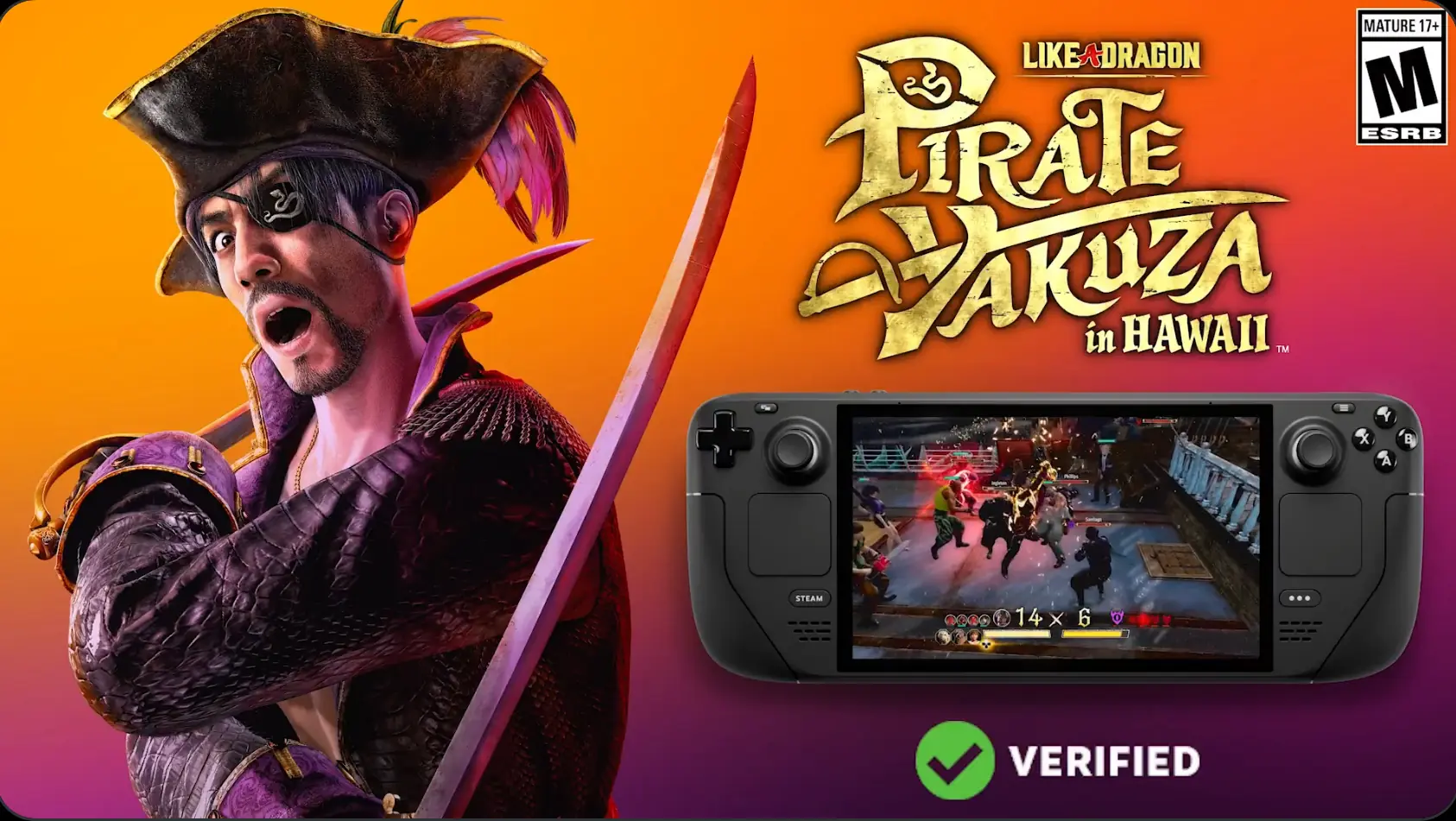 Like a Dragon: Pirate Yakuza in Hawaii Is Officially Steam Deck Verified 1 PirateYakuzaLikeaDragonSteamDeckVerified