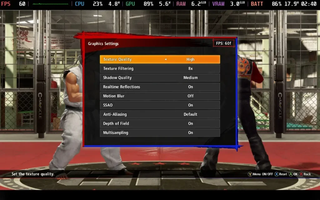 Virtua Fighter 5 R.E.V.O. 6 VirtuaFighter5Settings2